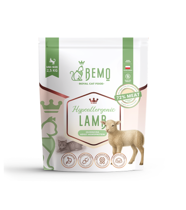 Bemo Cat Hypoallergenic – karma sucha dla kota z jagnięciną