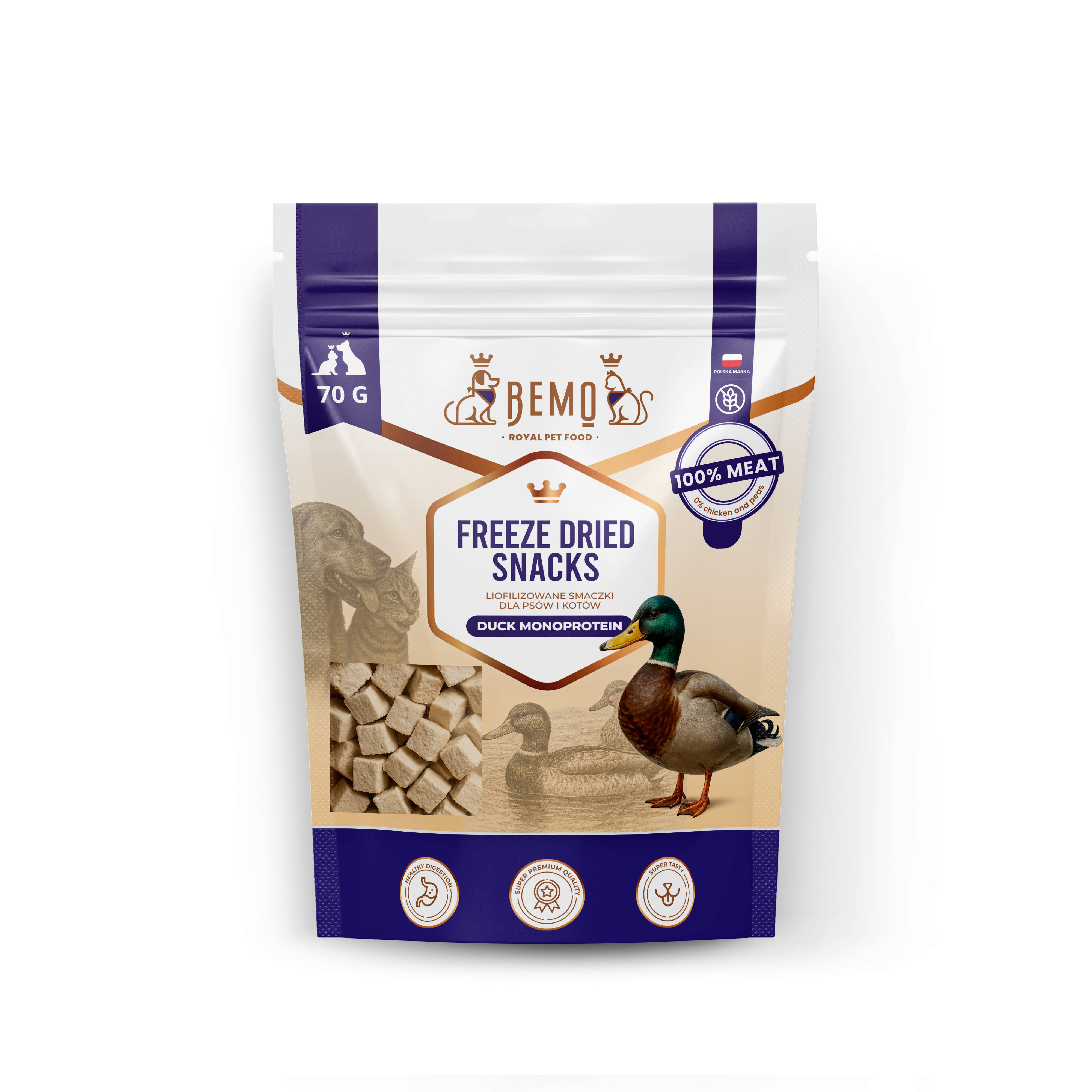 Freeze Dried Meat Snacks Duck - liofilizowane smaczki z mięsa kaczki