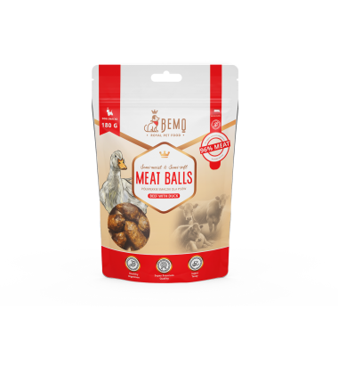 Meat Balls Beef with duck - półmiękkie smaczki dla psów z kaczką