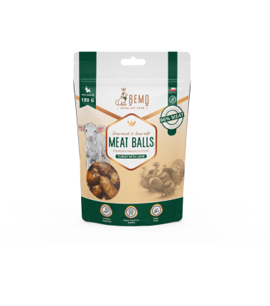 Meat Balls Turkey with lamb - półmiękkie smaczki dla psów z jagnięciną