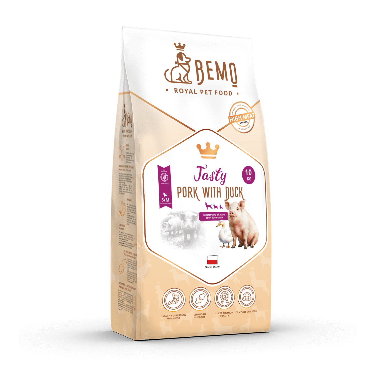 Bemo Tasty - wybitnie smakowita karma sucha dla psa z wieprzowiną i kaczką