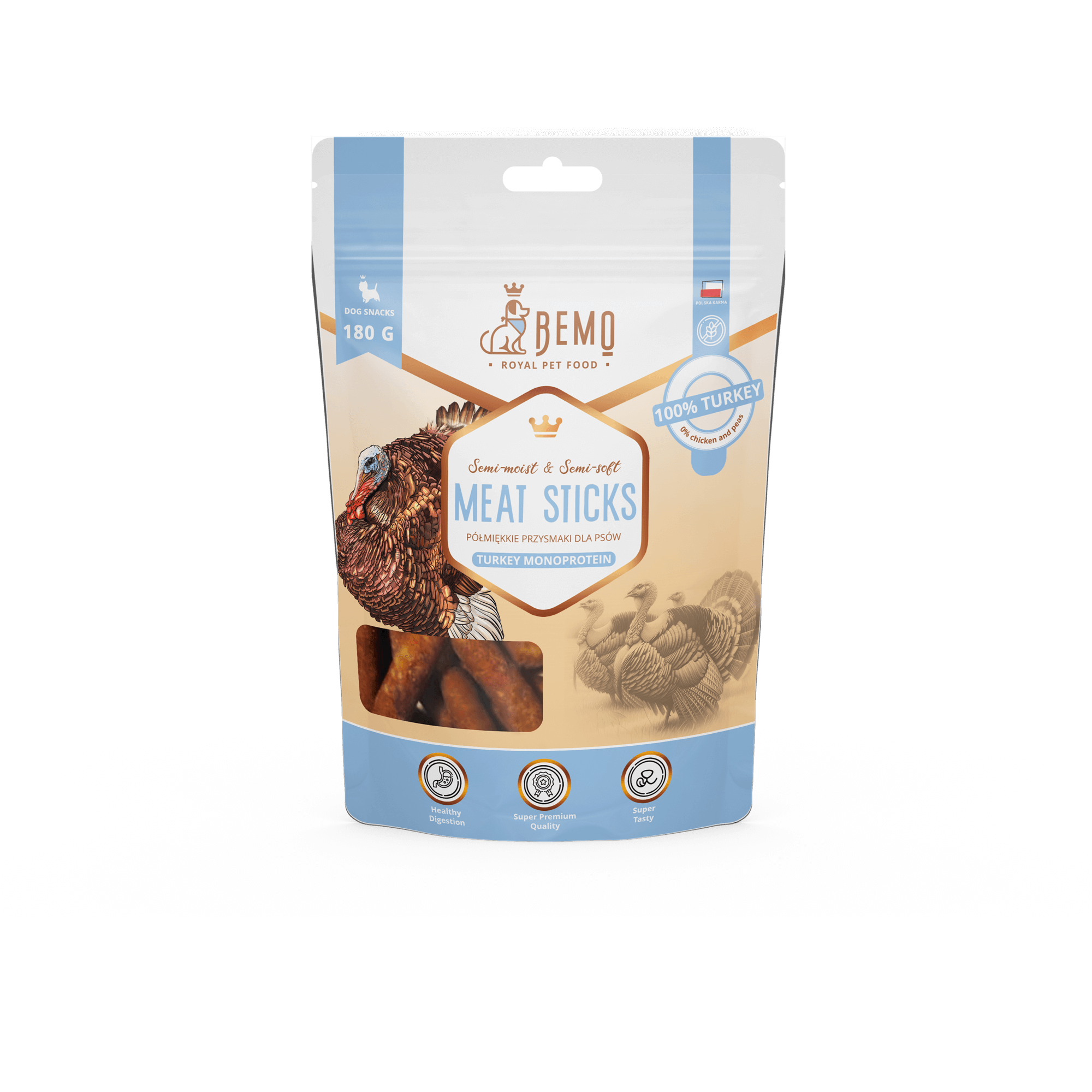 BEMO MEAT STICKS Turkey Monoprotein