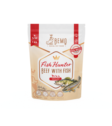 Bemo Fish Hunter - karma sucha dla psów dorosłych z wołowiną i rybą