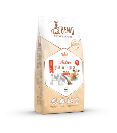 Bemo Active - karma sucha dla psów aktywnych z wołowiną i kaczką
