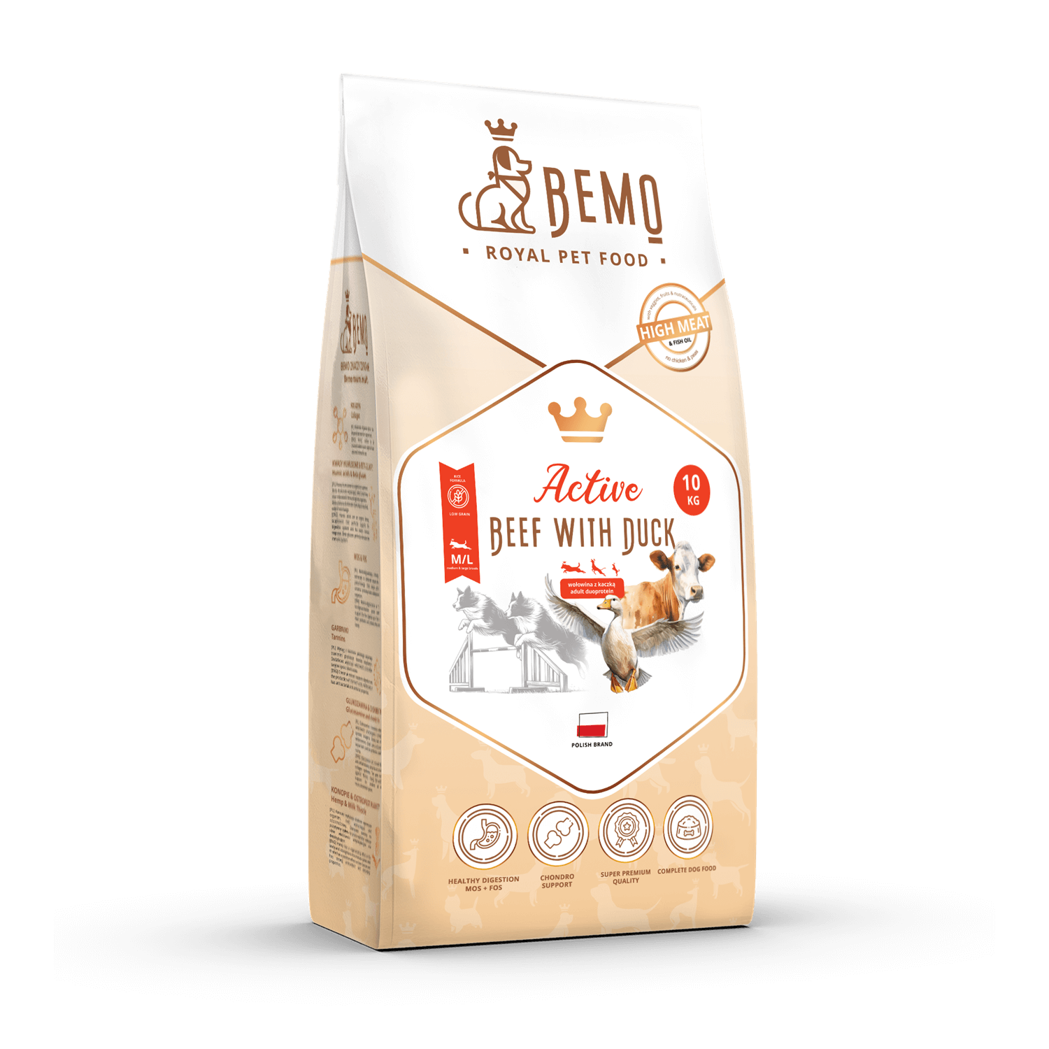 Bemo Active - karma sucha dla psów aktywnych z wołowiną i kaczką