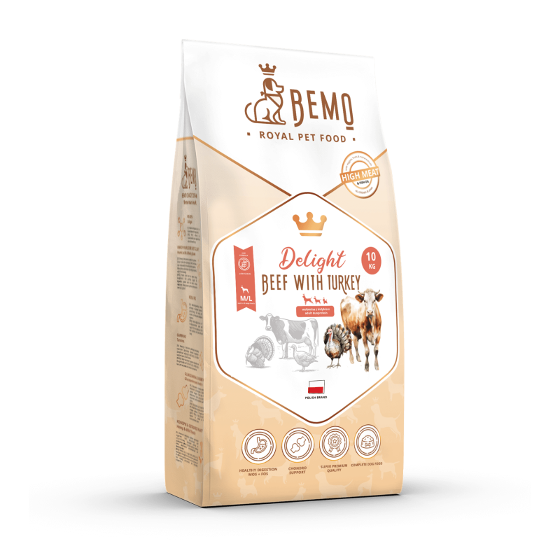 Bemo Delight - karma sucha dla psa z wołowiną i indykiem