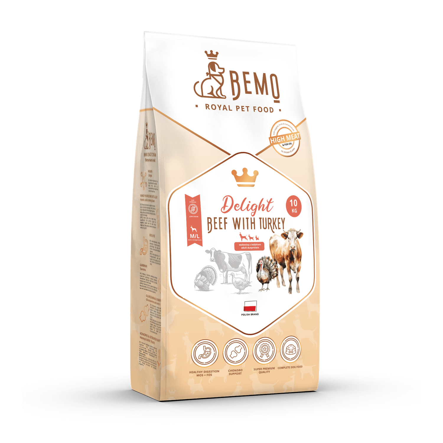 Bemo Delight - karma sucha dla psa z wołowiną i indykiem