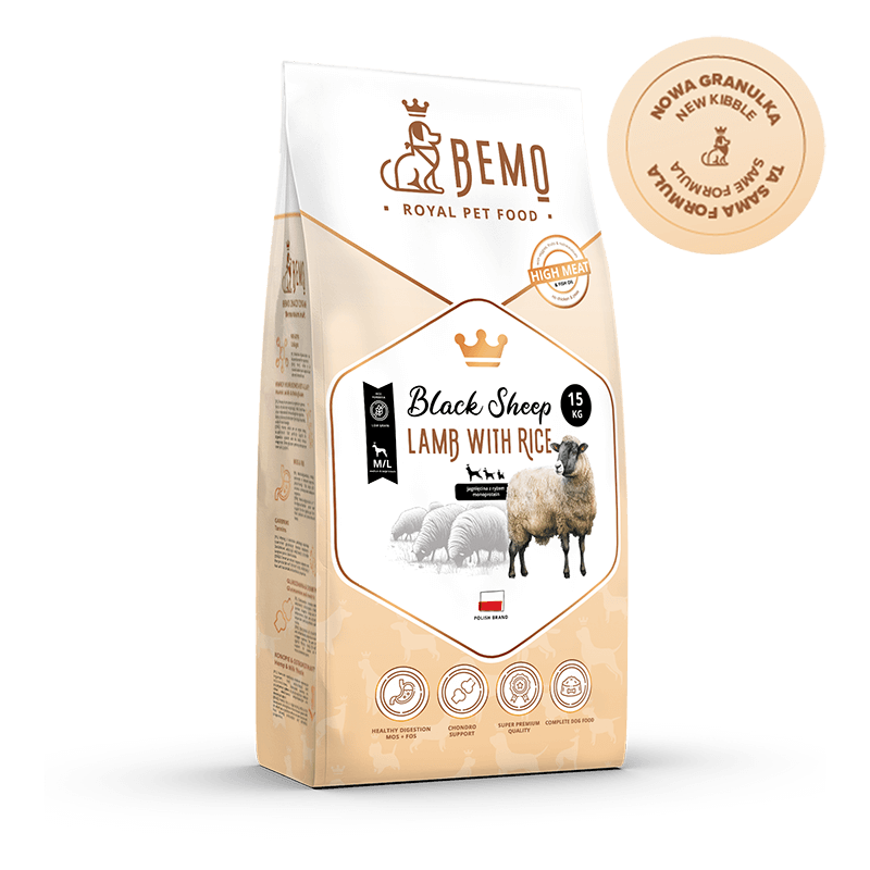 Bemo Black Sheep - monoproteinowa karma sucha dla psów dorosłych z jagnięciną