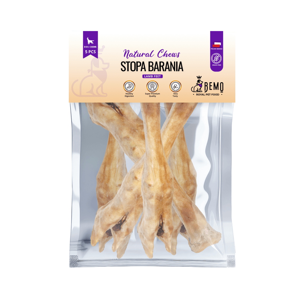 Bemo Lamb Feet - stopa barania - naturalny gryzak dla psa