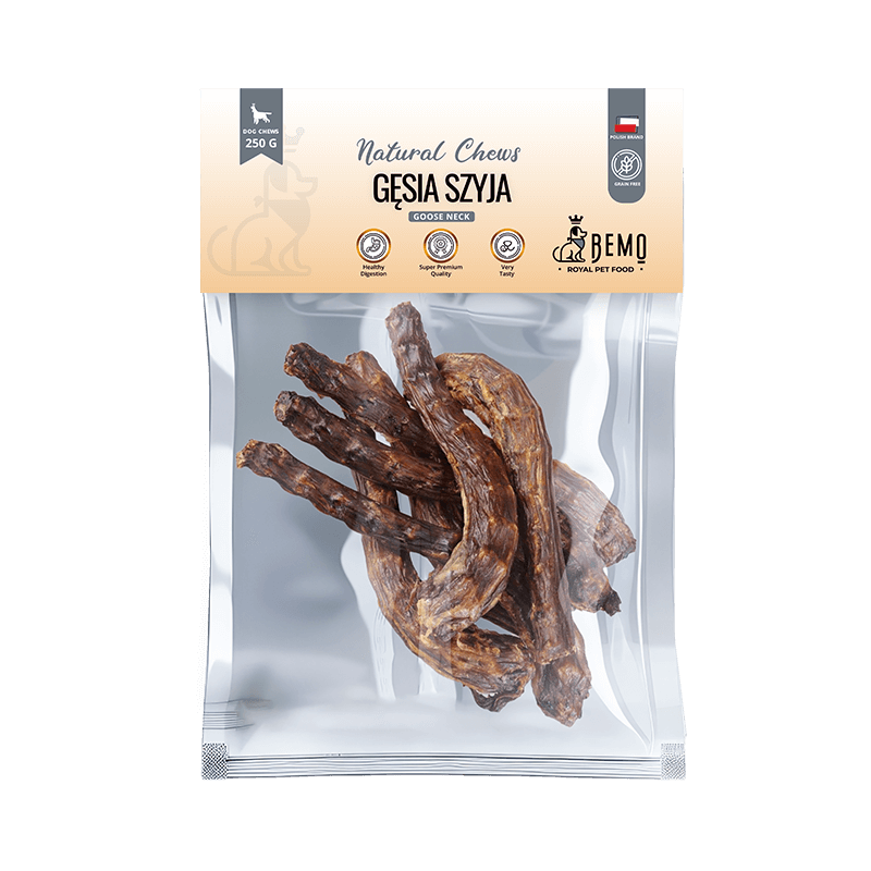 Bemo Goose Neck - suszony gęsi przełyk - naturalny gryzak dla psa