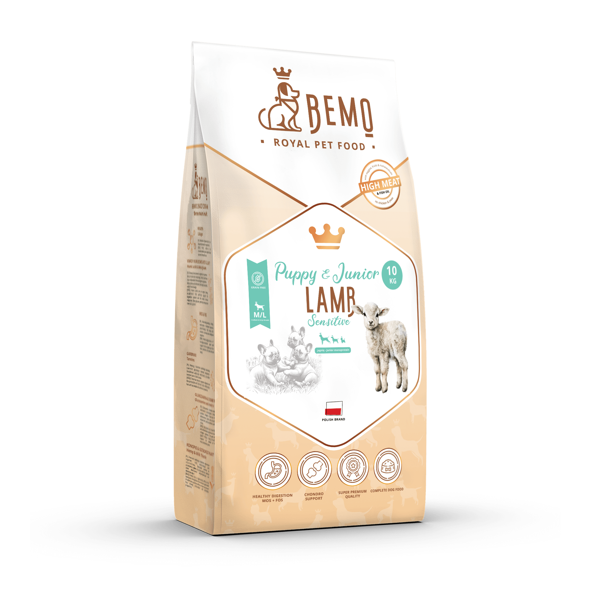 Bemo Puppy & Junior Sensitive Lamb - hipoalergiczna karma sucha dla szczeniąt z jagnięciną