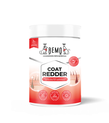 Bemo Coat Redder - suplement intensyfikujący czerwoną barwę sierści psów