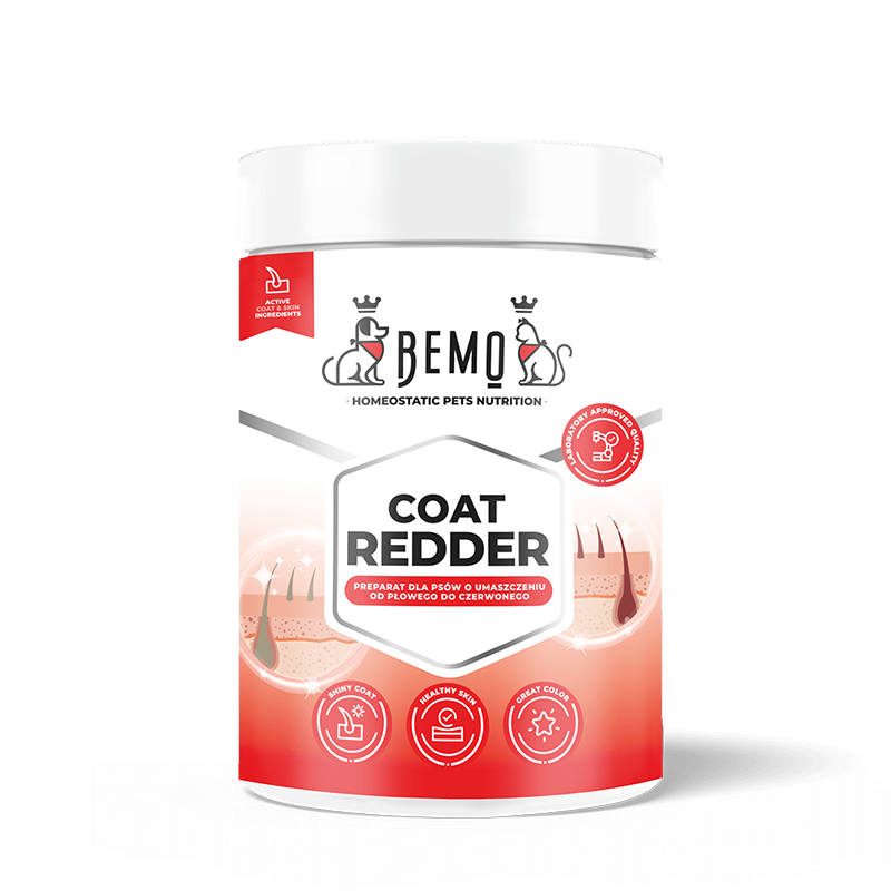 Bemo Coat Redder - suplement intensyfikujący czerwoną barwę sierści psów