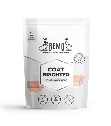 Bemo Coat Brighter - suplement intensyfikujący jasną barwę sierści psów