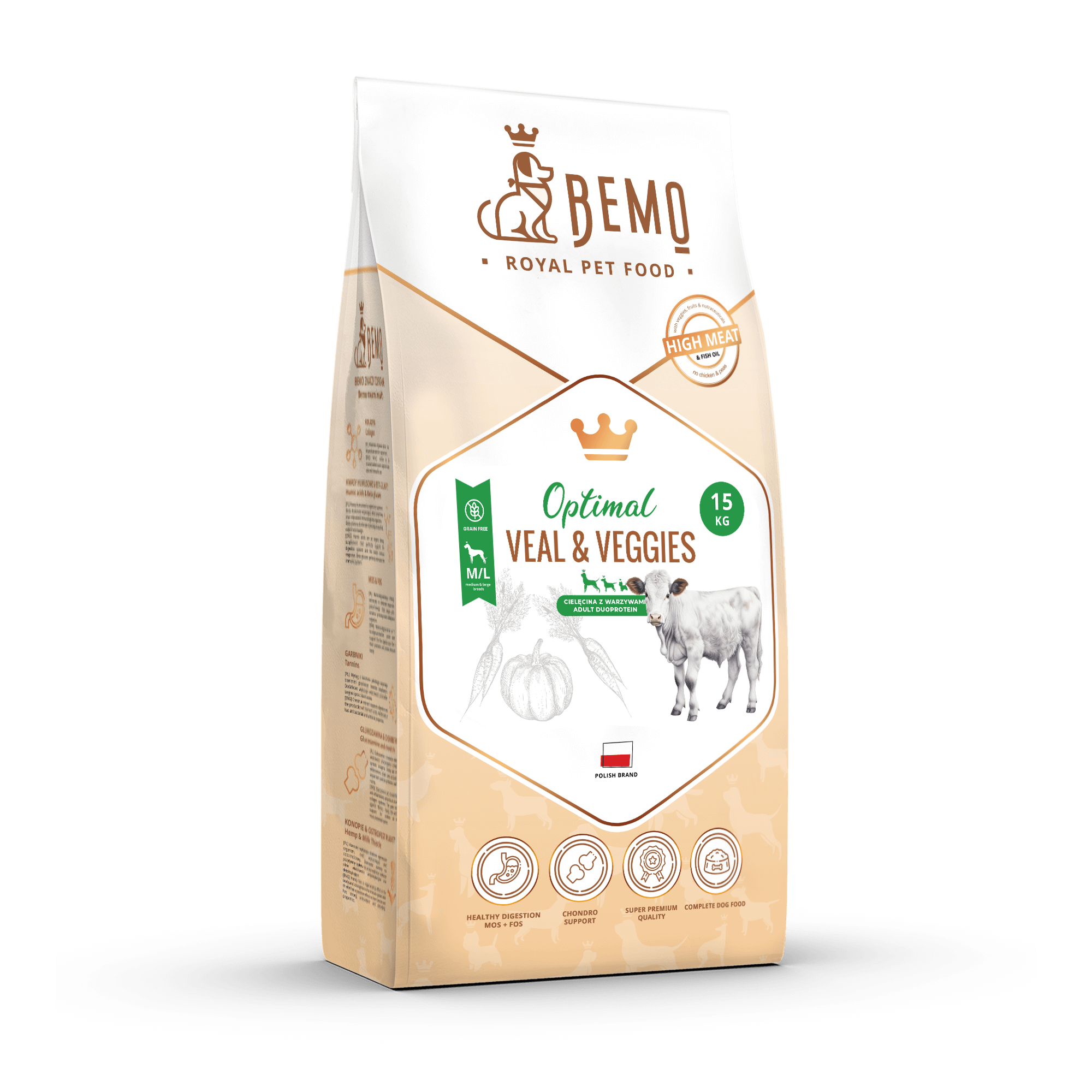 Bemo Optimal - karma sucha dla psa z cielęciną i warzywami