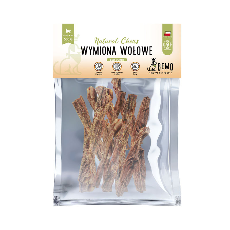 Bemo Beef Udder - Wymiona wołowe - naturalny gryzak dla psa