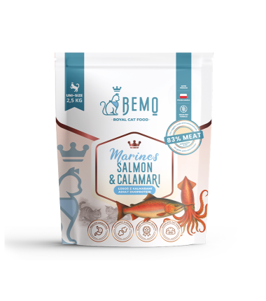 Bemo Cat Marines Salmon & Calamari –  karma sucha dla kota z łososiem i kalmarami